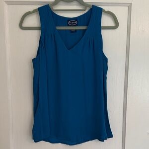 Scoop NYC Teal V-Neck Tank Top